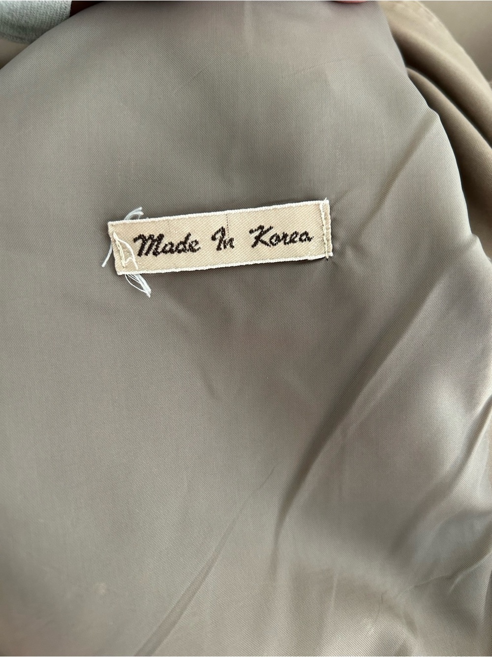 Vintage London Towne Tan Raincoat Trench Coat Mens Size 42 Regular Made in Korea - Picture 5 of 5